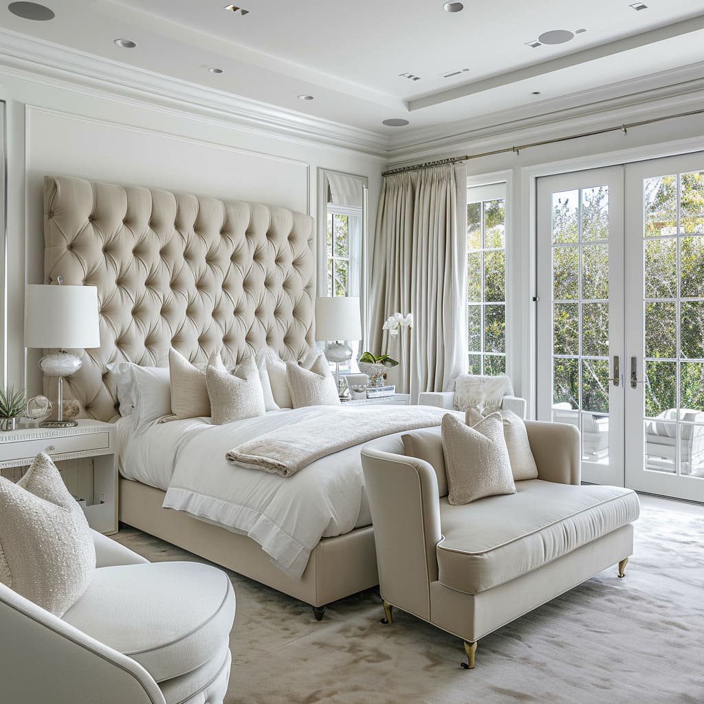 Achieve balance with a symmetrical layout of the bedroom