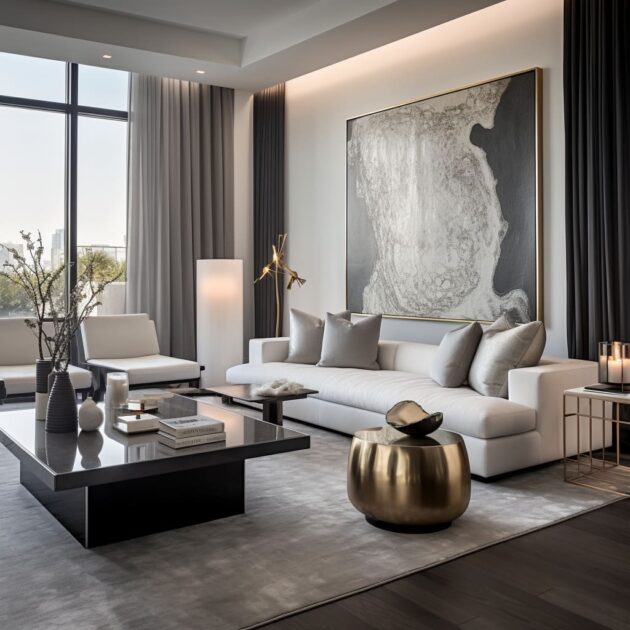 The Luxury of Less: Luxurious Minimalist Living room Designs