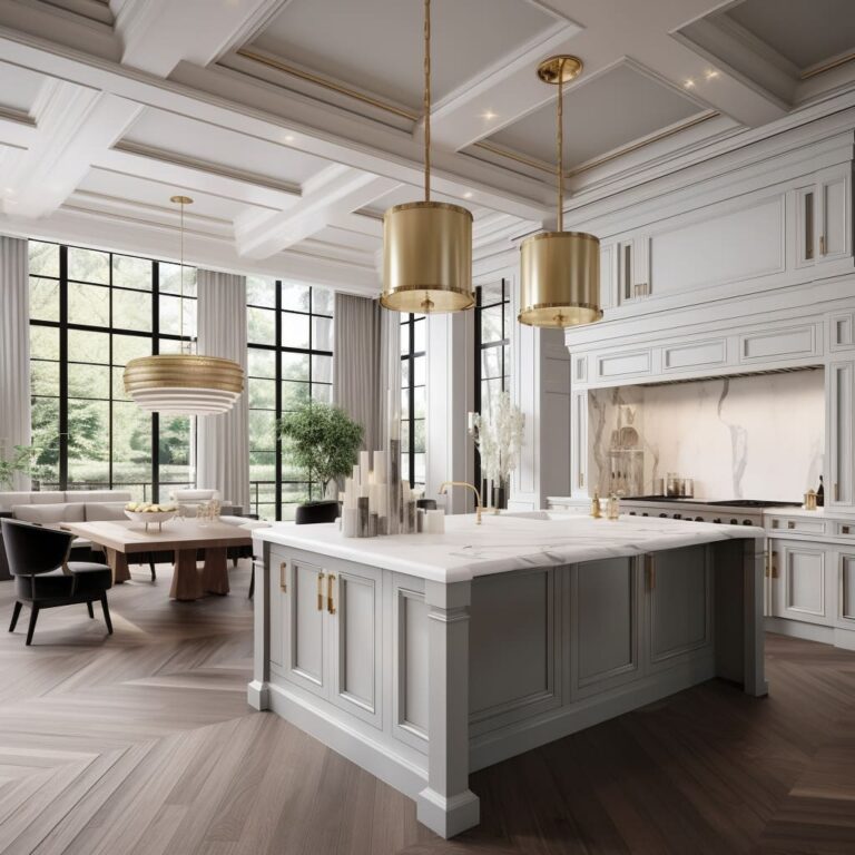 Elegant Kitchens with Island Where Tradition Meets Modernity