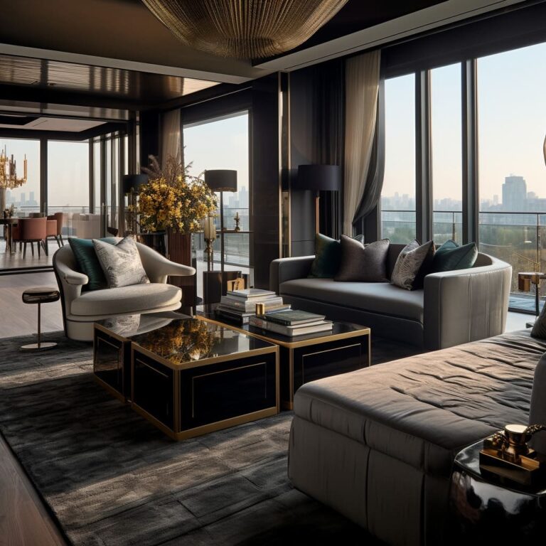 Top 10 Exquisite Penthouse Designs With Luxe Floor Plans - Exquisite Penthouse Living Space