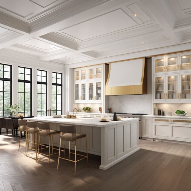 Elegant Kitchens with Island Where Tradition Meets Modernity