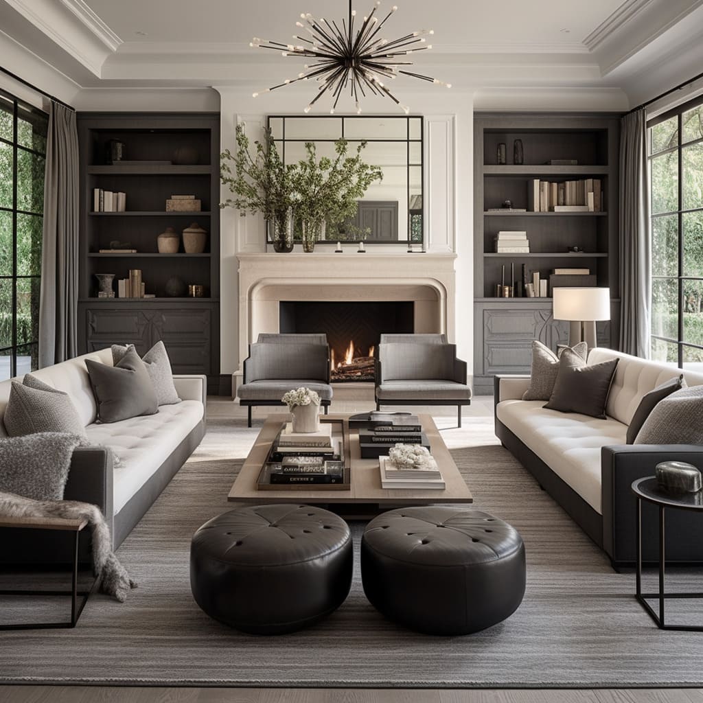 Chic interiors feature versatile decor and stylish furnishings