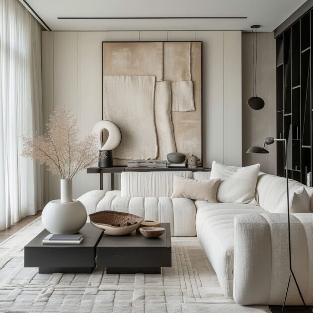 Picture of Luxury White 7-Seater Modular Sofa Set - Comfort & Style