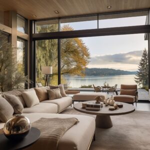 Modern Lakeside Living Interior Design by the Water's Edge