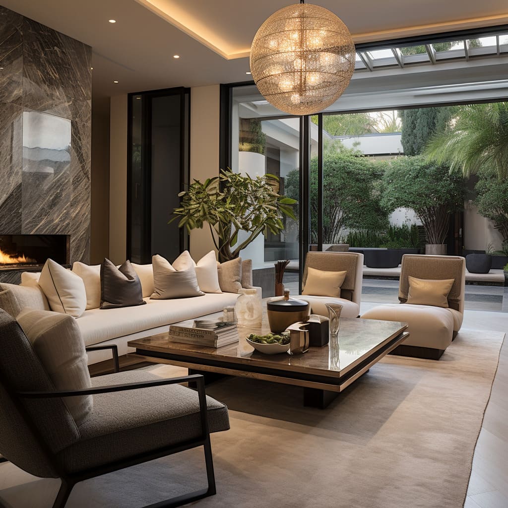 Design innovation transforms the family area into a luxurious and inviting space