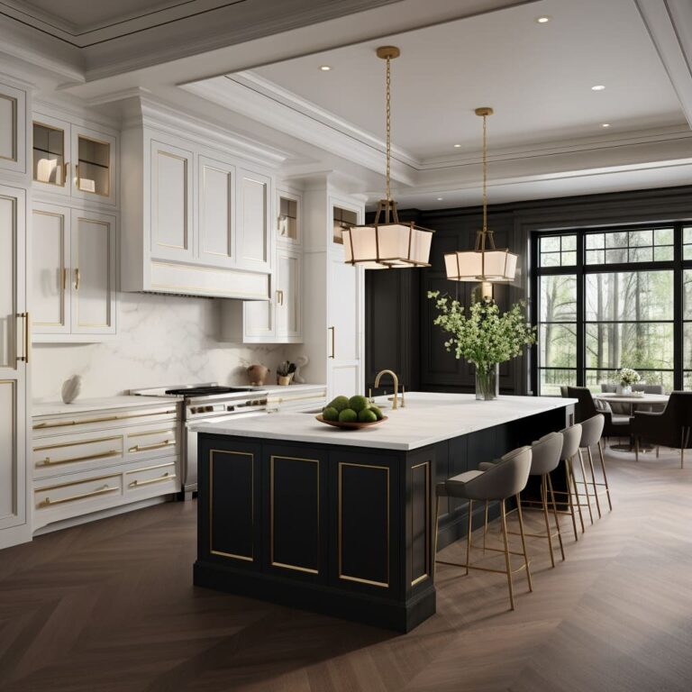 Elegant Kitchens with Island Where Tradition Meets Modernity