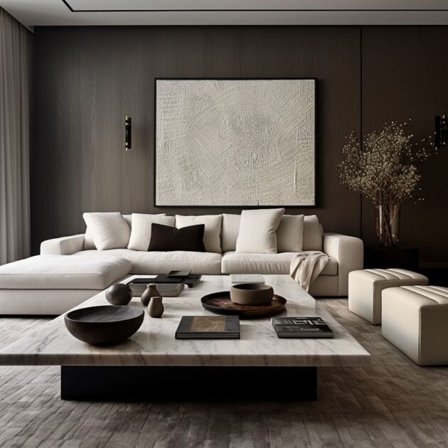 The Luxury of Less: Luxurious Minimalist Living room Designs