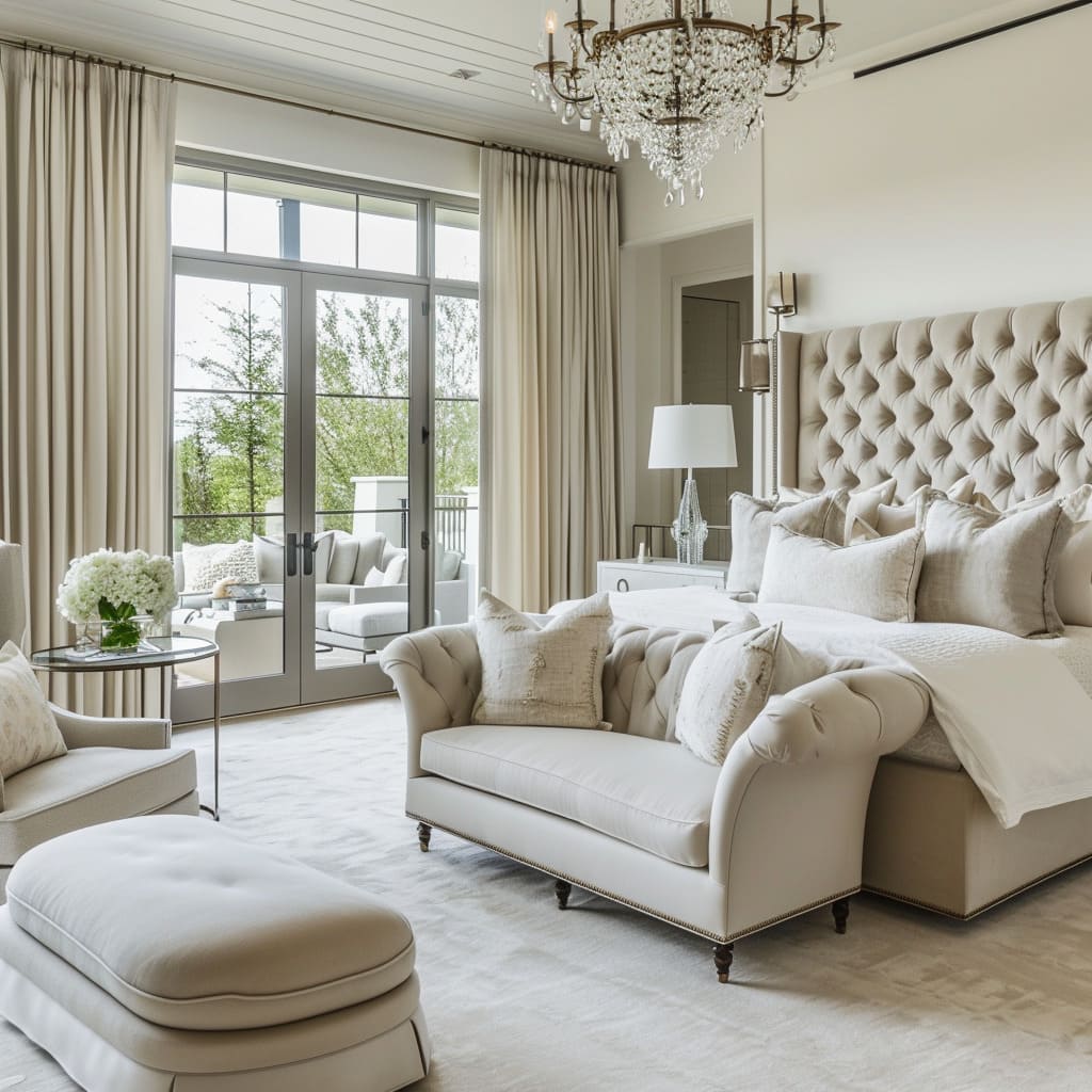Interior design excellence shines in this inviting bedroom
