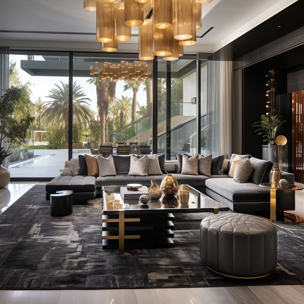 Lavish decor and balanced proportions create a sense of luxe design