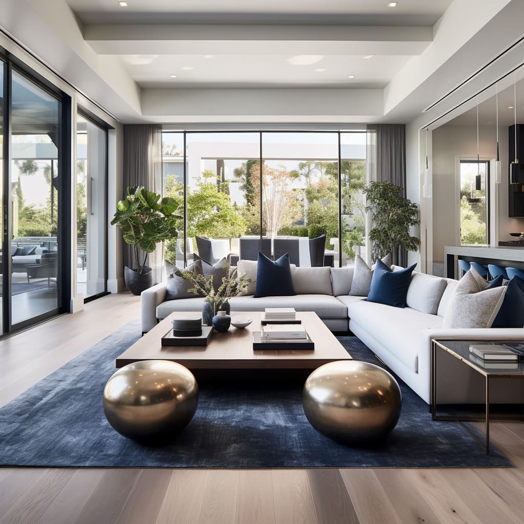 Luxury elegance is the name of the game, making this living room an emotional sanctuary