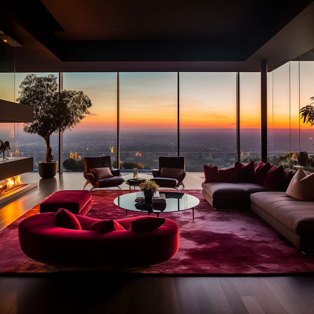 Panoramic city views from this space add to its amazing and captivating appeal.