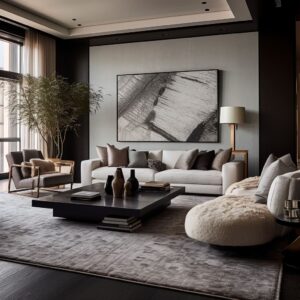 The Luxury of Less: Luxurious Minimalist Aesthetics in Living room Interiors