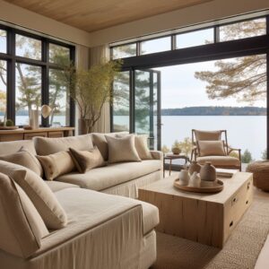 Modern Lakeside Living Interior Design by the Water's Edge