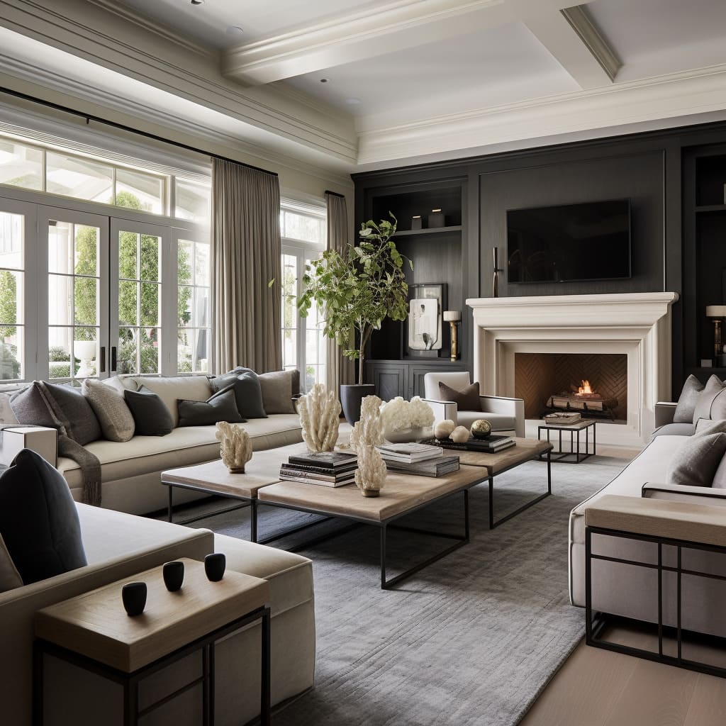 Stylish comfort and quality craftsmanship are evident throughout the living room