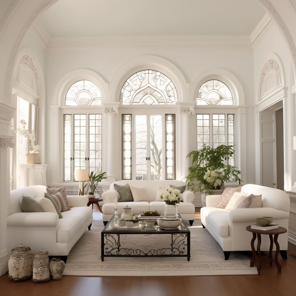 The beauty of traditional design in this inviting and harmonious living space.