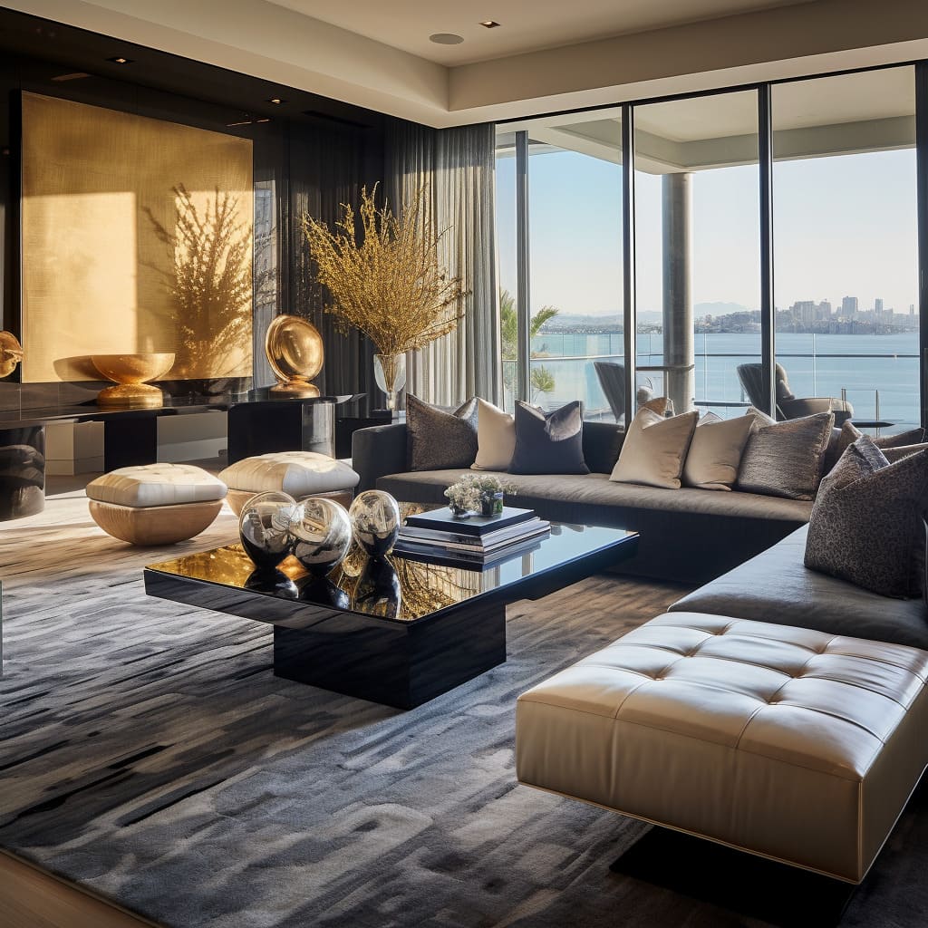 The beauty of urban luxury with plush textures and inviting spaces