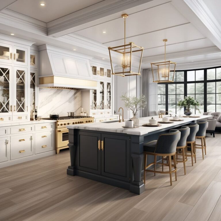 Elegant Kitchens with Island Where Tradition Meets Modernity