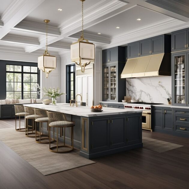 Elegant Kitchens with Island Where Tradition Meets Modernity