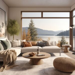 Modern Lakeside Living Interior Design by the Water's Edge
