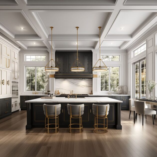 Elegant Kitchens with Island Where Tradition Meets Modernity