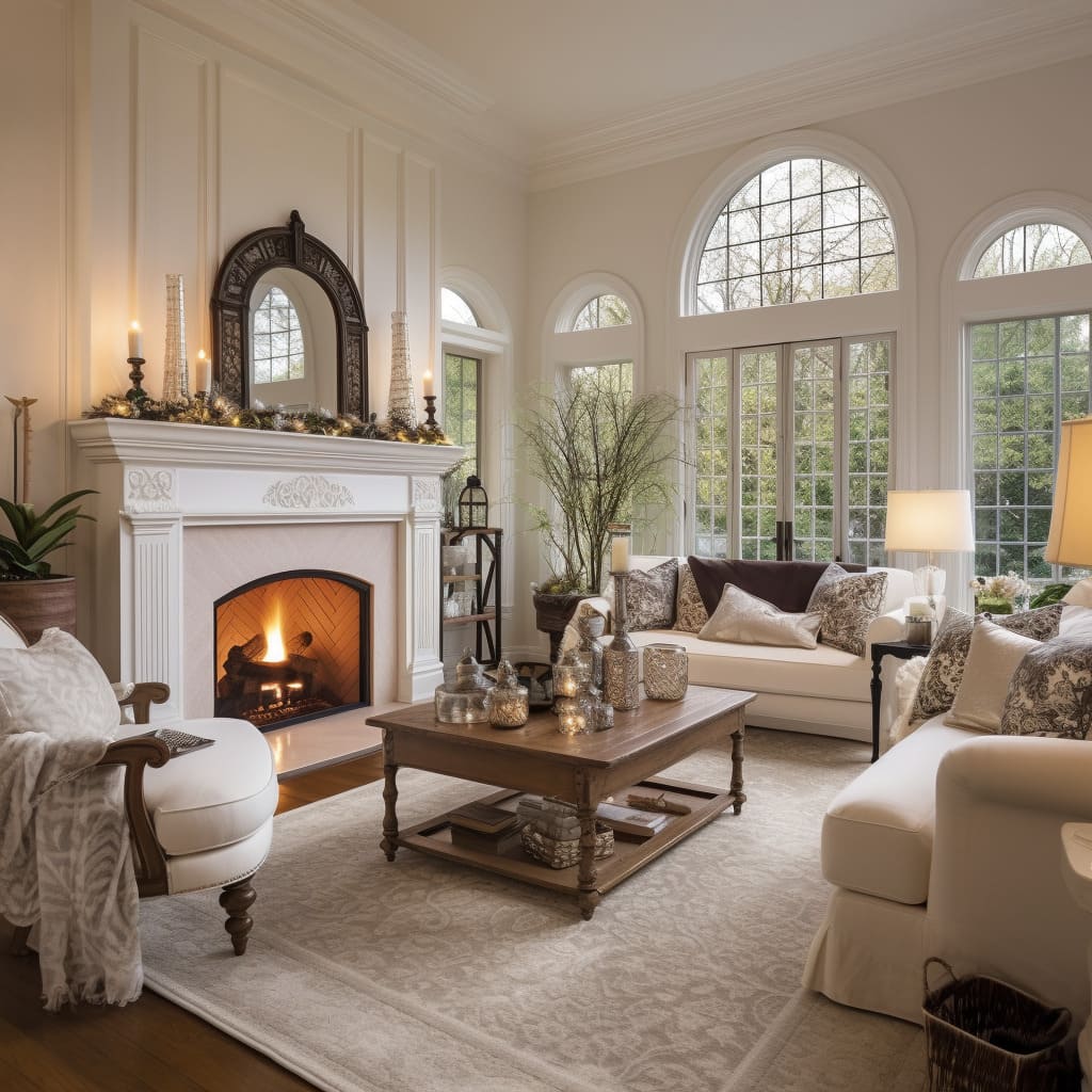 This room epitomizes classic sensibilities, offering an atmosphere of timeless elegance.