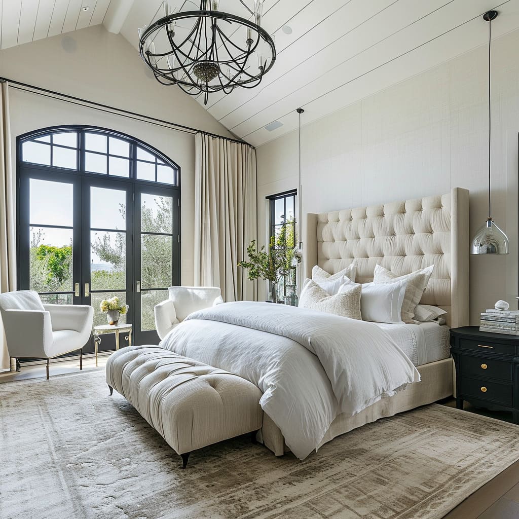 Tufted headboards add an elegant touch to your sanctuary
