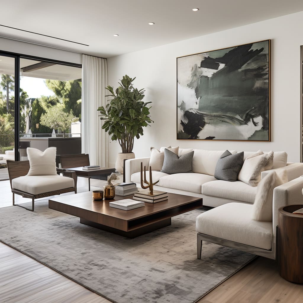Unique contemporary living rooms follow style trends with ease