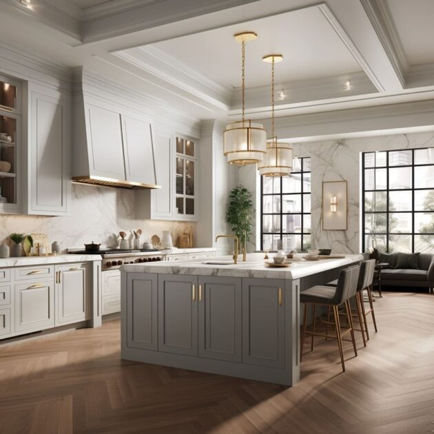 Elegant Kitchens with Island Where Tradition Meets Modernity