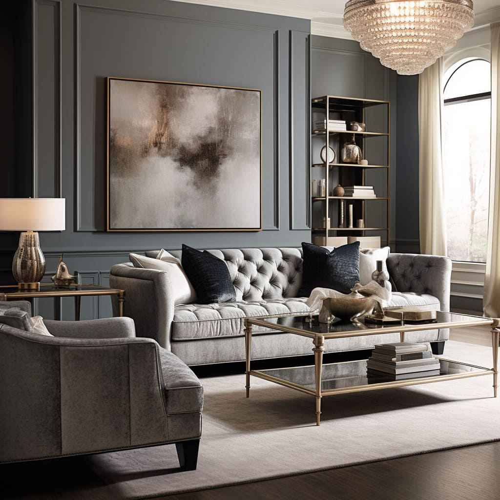 With its new classic design, this living room exudes timeless elegance.