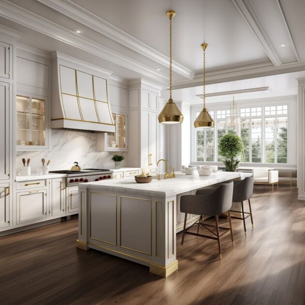 Elegant Kitchens with Island Where Tradition Meets Modernity