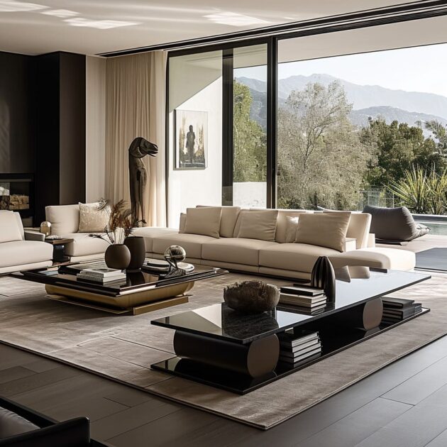 Luxury Modern Minimalist Living room Interior Design Ideas