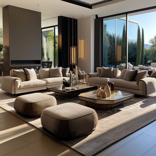 Luxury Modern Minimalist Living room Interior Design Ideas