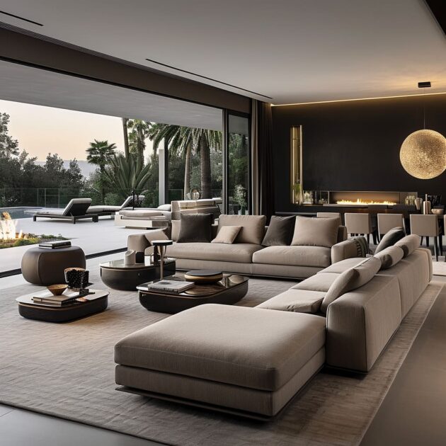 Luxury Modern Minimalist Living room Interior Design Ideas