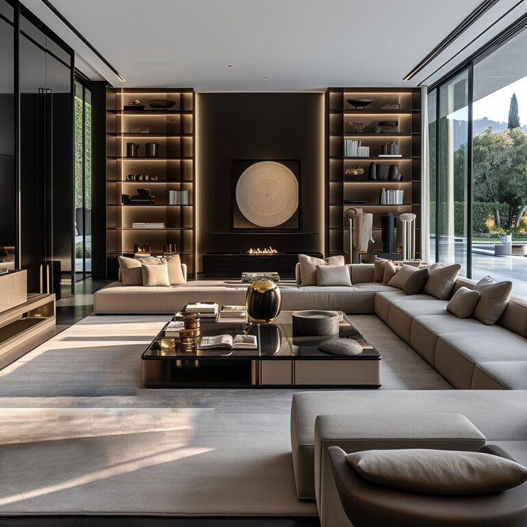 Luxury Modern Minimalist Living room Interior Design Ideas