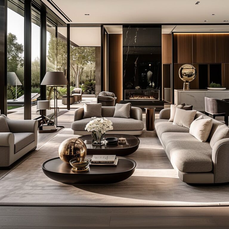 Luxury Modern Minimalist Living room Interior Design Ideas