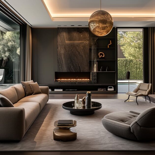 Luxury Modern Minimalist Living room Interior Design Ideas