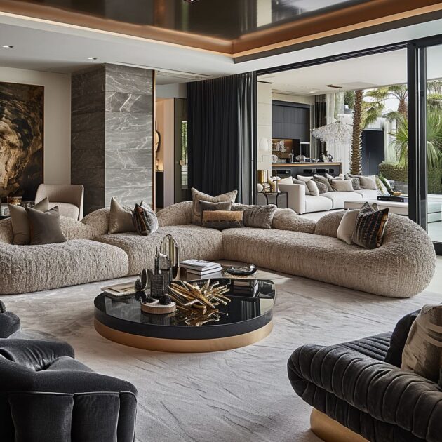 Blending Textures and Finishes in Modern Interior Design - Textured Finishes In Modern Apartment Interior Design