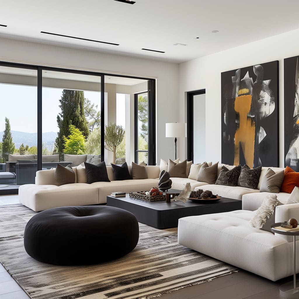 An ideal luxury living room is complete with carefully chosen luxury furniture ideas