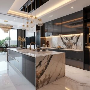 The Power of Marble Chick Kitchen Interior Design