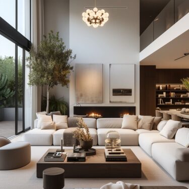 Minimalist Elegance in Neutral Toned Contemporary Design