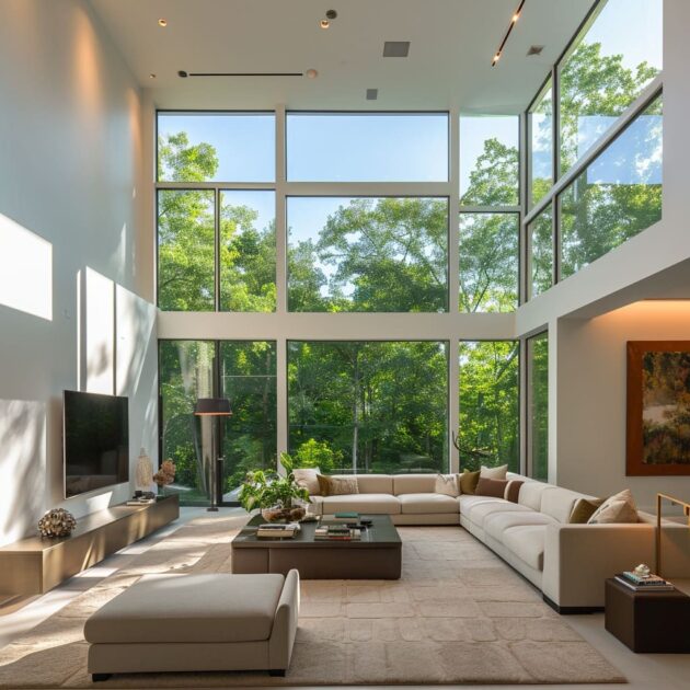 The Anatomy of High-Ceilinged House Minimalist Living Rooms - Minimalist High Ceiling Design