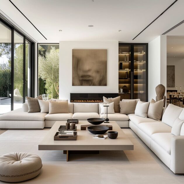 Minimalist Elegance in Neutral Toned Contemporary Design