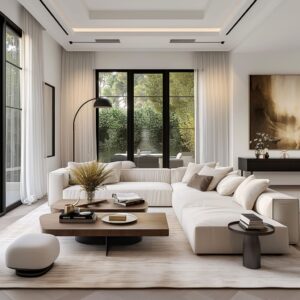 Minimalist Elegance in Neutral Toned Contemporary Design