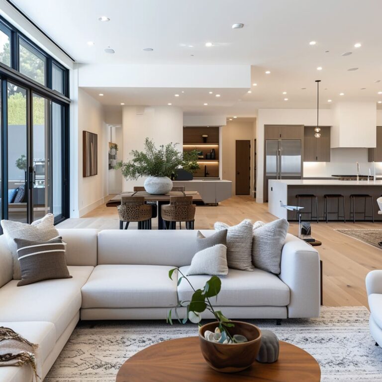 View of Luxury Simplicity: The Modern High-End Interior Approach