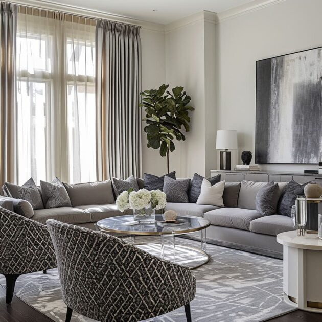 Luxury Neutral Tones in Modern Living Room Design
