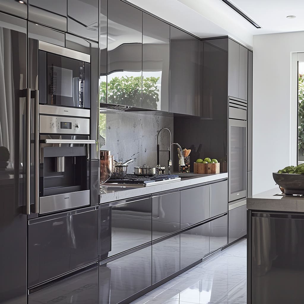 Built-in ovens and induction ranges provide top-notch cooking functionality