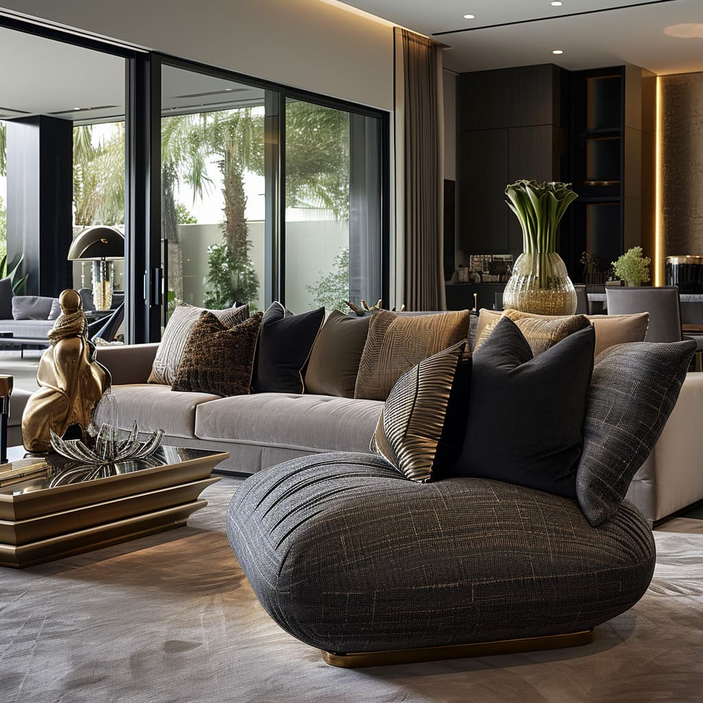 Contemporary comfort is achieved through design innovation and a focus on home elegance