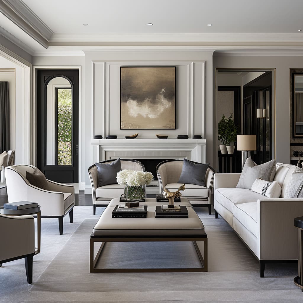 Contemporary simplicity and a sophisticated palette create refined spaces