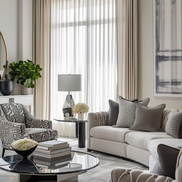 Luxury Neutral Tones in Modern Living Room Design