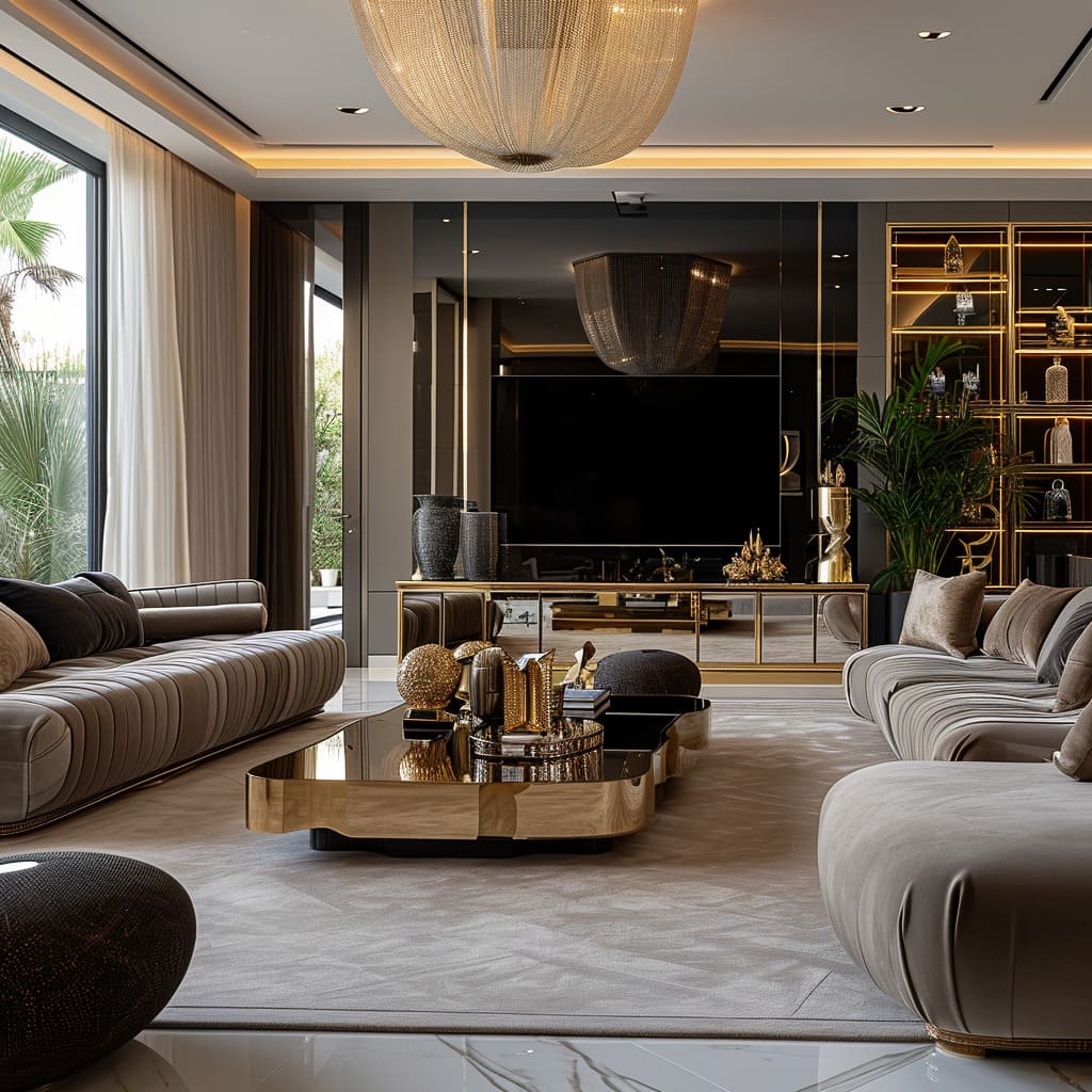 Decor innovation and stylish interiors make this drawing room both functional and beautiful
